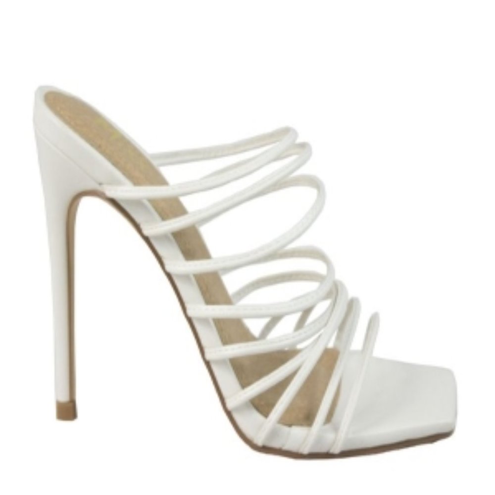 🖤❤️🤍ZARIA STRAPPY MULE SANDAL HEEL